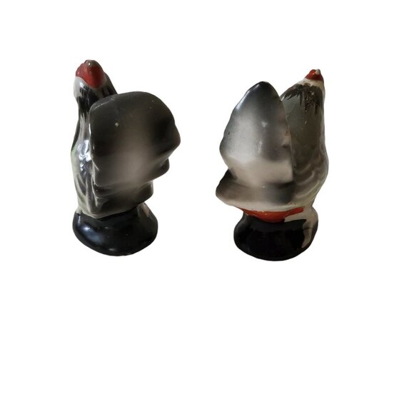 Rooster Chicken Salt and Pepper Shakers Lot of 2 Vintage Japan - Picture 6 of 8